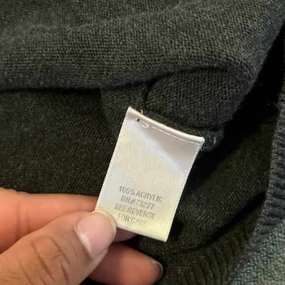 Croft & Borrow Gray & Lavender Purple Argyle Long Sleeve Pullover Sweater XL - Picture 10 of 10